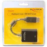 Delock 61847 DisplayPort / DVI adapter [1x muški konektor DisplayPort - 1x ženski konektor DVI, 24 + 1 pol] crna s ferit | Eponuda.ba