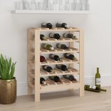  Stalak za vino 61,5x30x82 cm od masivne borovine | shoptok.hr