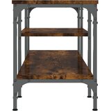 TV ormarić boja dimljenog hrasta 121x35x45 cm od drva i željeza | shoptok.hr