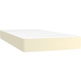  Krevet s oprugama i madracem krem 100x200 cm od umjetne kože | shoptok.hr