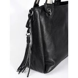 Shelvt Black shoulder bag with pendant | Shoptok.si