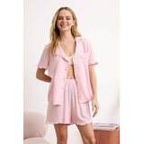 TRENDYOLMILLA ženski set pidžama Thmss26Pt00030, Pink-Pink Cene