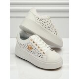 Resti Aurelia Bianca – White Platform Sneakers Ecru | Shoptok.si