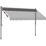 Tenda na uvlačenje antracit 300 x 150 cm od tkanine i čelika | Eponuda.com