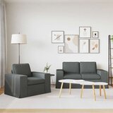 SOFA 2 pcs Tamno siva Metal | shoptok.hr