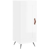  Visoka komoda sjajna bijela 34,5x34x180 cm konstruirano drvo | shoptok.hr