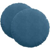 vidaXL Sedežne blazine 2 pcs Modra Ø80 x 29 cm Žamet, (5000111796) | Shoptok.si