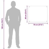  Kuhinjska zaštita Bijelo 70 x 60 x 0.8 cm | shoptok.hr