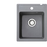 Metalac Inko metalac granitna sudopera x granit quadro 40 400x500 fi 90 sa sifonom grafit 372983