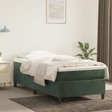 vidaXL Okvir za krevet s oprugama tamnozeleni 90x200 cm baršunasti Cijene