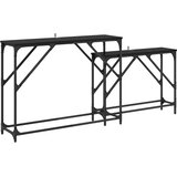  Konzolna stolica 2 pcs Crni hrast 100 x 28 x 75 cm | Eponuda.ba