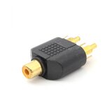  JWD-AD33 Adapter RCA ženski ulaz na 2xRCA muški ulaz, Crni | Eponuda.com