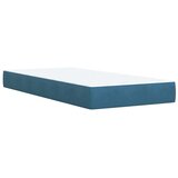  Podesivi krevet s madracem Tamno plava 90 x 190 cm Baršun - Tamno plava 90 x 190 cm Dizajn s rombovima | shoptok.hr