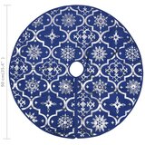  Luksuzna podloga za božićno drvce s čarapom plava 90 cm tkanina | shoptok.hr