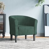  Zaobljena stolica tamnozelena baršunasta | shoptok.hr