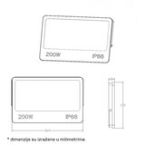 Dawn LED REFLEKTOR GN-FL913-200W CCT 20000lm 110° IP66 Cene