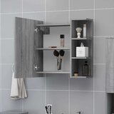 vidaXL Kopalniško ogledalo siva sonoma 62,5x20,5x64 inženirski les | Shoptok.si