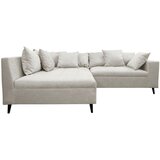 MID.YOU KOTNA SEDEŽNA GARNITURA, gladka tkanina svetlo siva | Shoptok.si