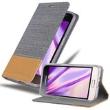 Cadorabo Ohišje, združljiv s Samsungom v svetlo sivo rjavi barvi - zaščitni pokrov z magnetnim zapiranjem, stoječo funkcijo in režo za kartico, (20570321) | Shoptok.si
