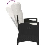  Vrtna klupa Crna i Krema 105 x 60 x 112 cm Čelik i poliester - Crna i krem | shoptok.hr