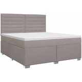  Boxspring krevet s madracem Sivosmeđa 140 x 190 cm Tkanina Smeđesiva 190 x 144 x 140.5 cm | Shoptok.si