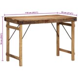  Jedilna miza 110x55x76 cm Trden predelan les | Shoptok.si