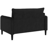  XXL fotelja Crna Baršun - Crna 110 cm | shoptok.hr