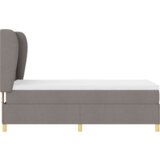 Box Postelja s pomičnim vzmetenjem in vzmetnico Taupe 100x200 cm Tkanina, (22053028) | Shoptok.si