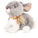 Amek plišana igračka zec s mašnom 24 cm - siva | shoptok.hr