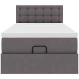  Otomanski krevet s madracem sivi 90x190cm umjetna koža | shoptok.hr