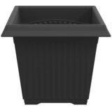  Kvadratna saksija za cvijeće 6 pcs Crna 20 x 20 x 16 cm | Eponuda.com