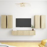 The Living Store Komplet TV omaric 6-delni sonoma hrast inženirski les - Komplet TV Omaric, (21374003) Cene