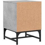  Noćni ormarići staklena vrata 2 kom boja betona 35x37x50 cm | shoptok.hr
