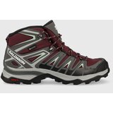 Salomon Cipele X Ultra Pioneer Mid GTX za žene, boja: bordo | shoptok.hr
