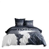 Today Kompleti posteljnine Parure de lit JAVA TOKYO bleu foncé Modra | Shoptok.si