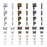 INF Komplet 60 kosov za popravilo zadrg, kovinski drsniki za zamenjavo (velikost 3, 5, 8, 10), (5000243318) | Shoptok.si