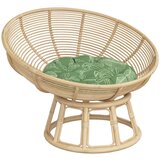  Okrugli jastuk s uzorkom lišća Ø 60 x 11 cm od tkanine Oxford | shoptok.hr