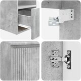  Set ormarića za kupaonicu 3 kom. Betonska siva | shoptok.hr