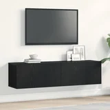 vidaXL TV ormarić crni hrast 120x30x30,5 cm konstruirano drvo