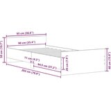 vidaXL Okvir kreveta bez madraca boja hrasta artisan 90x200 cm | shoptok.hr