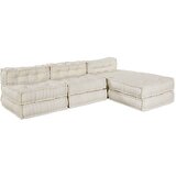  Modularna sofa 4 pcs Krem Tkanina | shoptok.hr