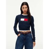 Tommy Jeans Puloverji Tjw Sparkle Flag Swe Modra Cene