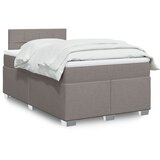  Krevet s oprugama i madracem smeđesivi 120 x 190 cm od tkanine | shoptok.hr