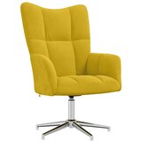  Stolica za opuštanje boja senfa baršunasta | shoptok.hr