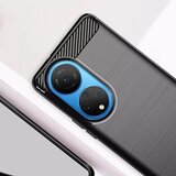 Techsuit Carbon Silicone maska za Honor X7 - crna | shoptok.hr