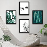 Wallity dekorativna slika u okviru (4 komada) stay wild set 4 Cene