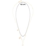 Emporio Armani Verižica zlata / roza / biserno bela | Shoptok.si