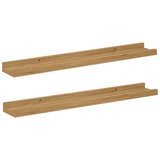  Polica na zidu 2 pcs Smeđa 60 x 9 x 3 cm Konstruirano drvo | shoptok.hr