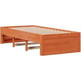 vidaXL Krevet s regalom za knjige bez madraca 90 x 200 cm od borovine | shoptok.hr