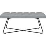  Klupa s gumbastim tkanjem Svjetlosiva 110 x 40 x 46 cm Tkanina | Eponuda.ba